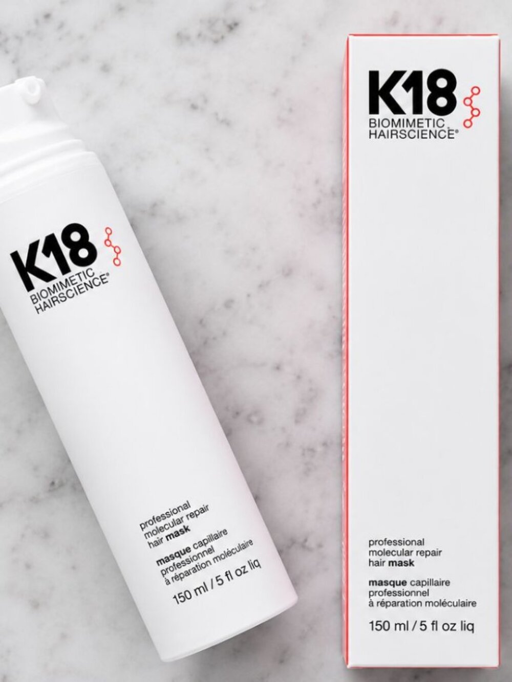 K18 Biomimetic Hairscience Professional Molecular Repair Hair Mask 150ml 5oz New - Picture 2 of 3